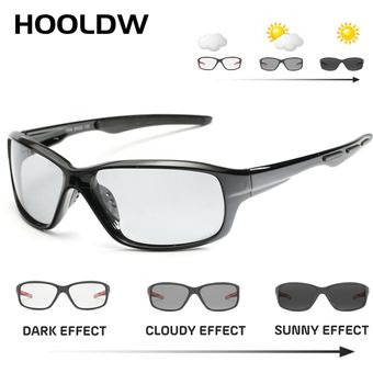 Hooldw Photochromic Sunglasses Polarized Chameleon Sun Color 