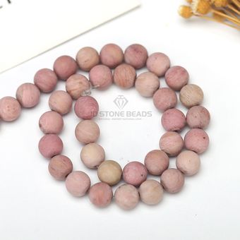 Utilizadas Perlas De Piedra Natural Heladas De 18 Colores 