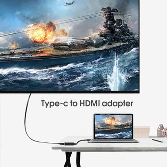 Adaptador compatible Usb C a HDMI 4K 30Hz C cable 