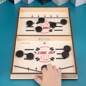 Sling rápido Puck juego Juego de mesa de madera Juegos Ganador Juegos de ajedrez interactivos 