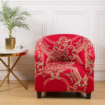 Fundas de LICRA con estampado Floral para sillón de Club,cubierta elástica para silla de bañera,sofá,para mostrador de Bar 