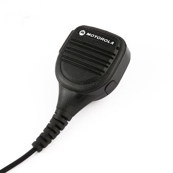 Altavoz resistente al agua micrófono para Motorola Walkie GP328 radio de dos vías Negro 