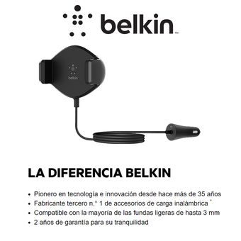 Belkin Base de carga inalámbrica 3 en 1 Carga de impulso PRO con