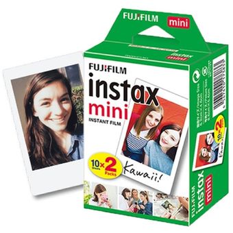 Papel Instax Mini x 10 films Fujifilm Borde Negro
