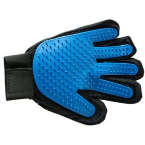 Cepillo guante pet glove azul