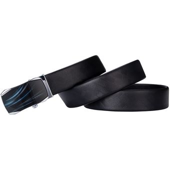 Cinturón De Hombre Hi-tie Cinturón De Hebilla Azul Diseñador 