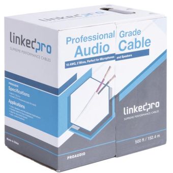 Cable para audio profesional de 2 conductores calibre 18 152 m