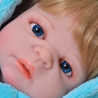 KEIUMI Muñeca realista de bebé reborn de silicona de 57cm para niño 