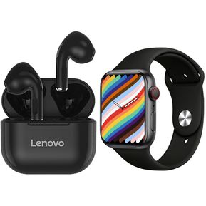 Lenovo LP40 TWS Audífonos inalámbricos Bluetooth y reloj i...