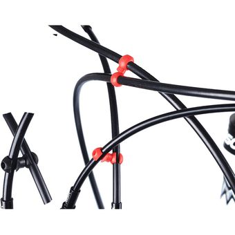 10pcs Cycle Bike MTB Freno Cable De Engranaje S Estilo Clips Negro 