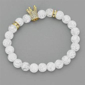 Imperial Micropave Circonio Cúbico Encanto Pulsera De La 