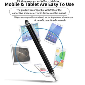 Lápiz Óptico Táctil 2 En 1 Para Tablets, Celulares, Computadoras y