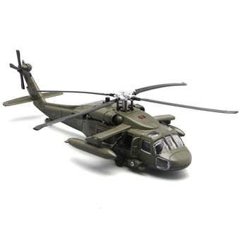 El helicóptero militar de la aleación tira hacia atrás la luz y la mús 