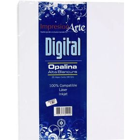 Cartulina Opalina Carta Blanco X 25 unidades Duopapel