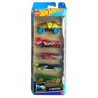Pack 5 coches hot wheels