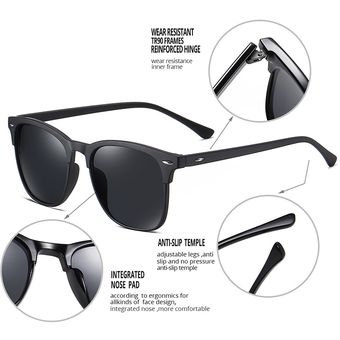 Pro Acme Design Square Polarized Sunglasses Men Women Retro 