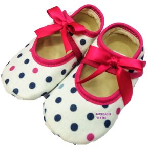 Zapatos Para Bebe Niña Zapatos Gateo Bebe - Blanco Rosado