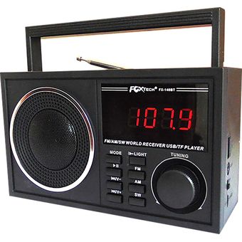 Radio Am Fm Parlante Usb Retro Recargable Bluetooth ¡ Mp3