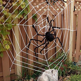 Decoración de Halloween Spiders Barras Haunted House Spider Black Pelush Spider 