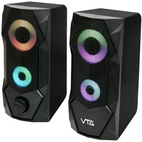 Kit de parlantes gamer para pc 8W con luces VTA