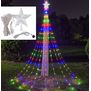 LED Falls Star Tree Light,Luces decorativas de Navidad