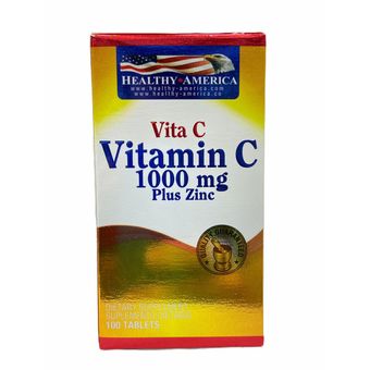 Vitamina C 1000mg Zinc X100 Tabletas Healthy America Linio Colombia He986hb0pmn6elco