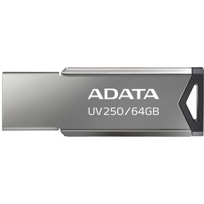 ADATA Memoria Flash USB 2.0 UV250, 64GB Metálica Color Gris