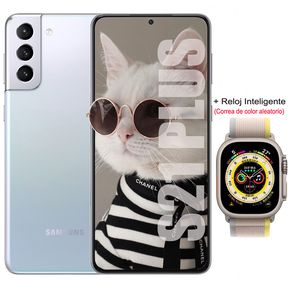 Samsung Galaxy S21 Plus 5G 8GB+128GB y Smartwatch-Silver