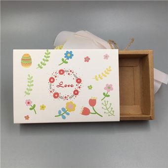 Caja de papel Kraft hecha a mano du embalaje de joyas para jabones 