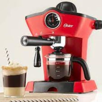 Cafetera Oster expresso automática roja BVSTEM4188