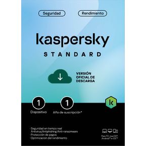 Kaspersky Antivirus Standard 1 dispositivo por 1 año