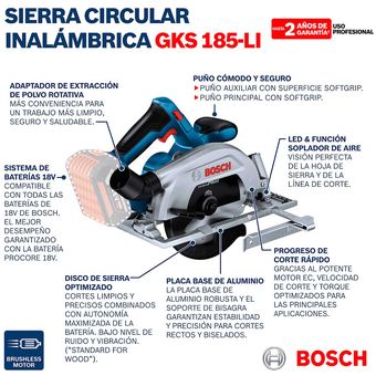 Sierra circular portátil GKS 165 de Bosch ~ Ferretería Cubas