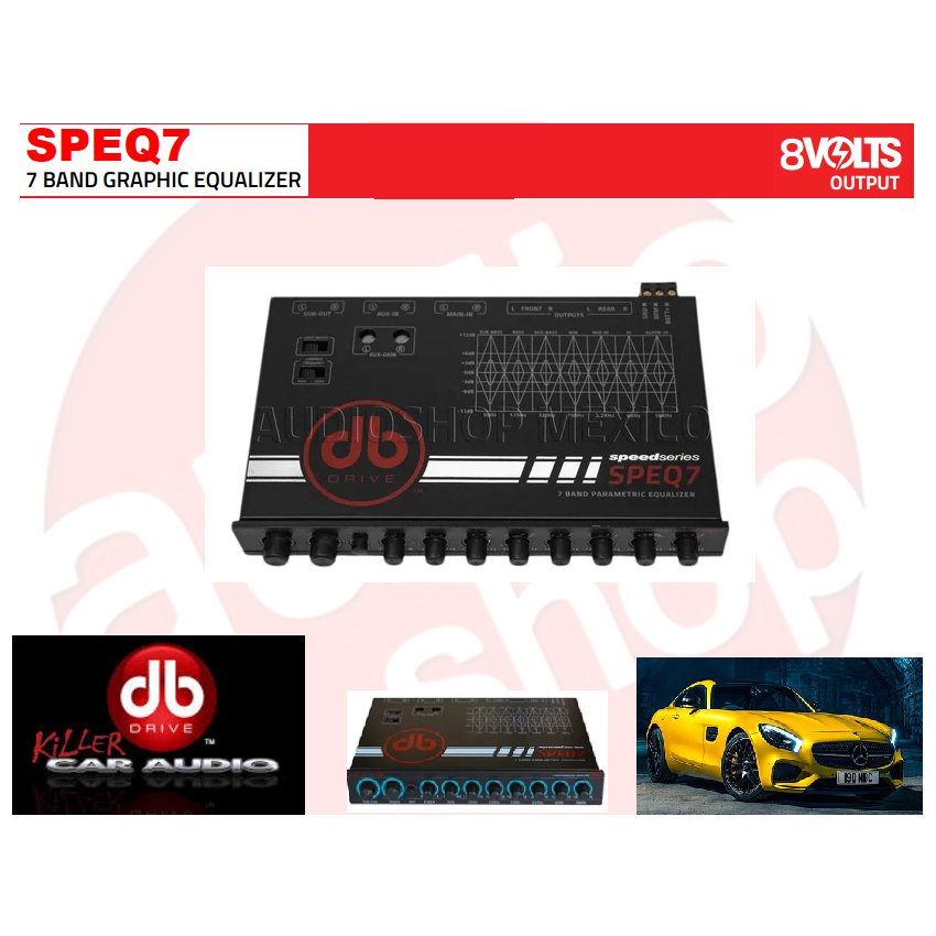 Ecualizador Db Drive Paramétrico De 7 Bandas 8 Volts Db Drive SPEQ7