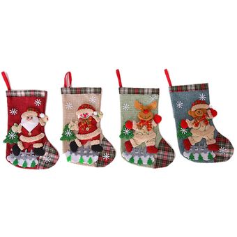 Bolsas de regalo para Navidad Navidad Bolsa de caramelo Colgando Adorno de árbol de Navidad 