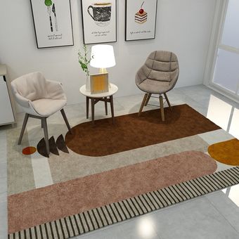 tapete de suelo con Alfombra minimalista moderna para sala de estar 