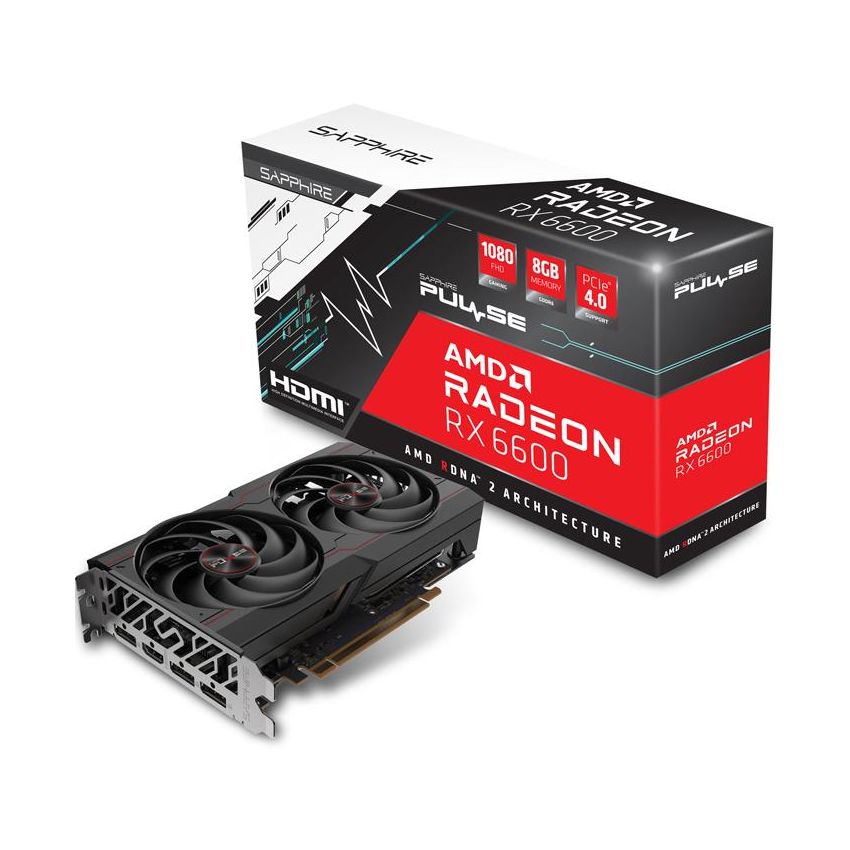 Tarjeta de Video SAPPHIRE PULSE Radeon RX 6600 8GB GDDR6