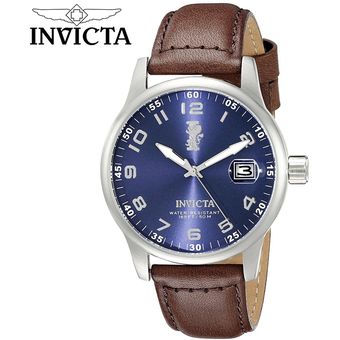 reloj invicta con correa de cuero