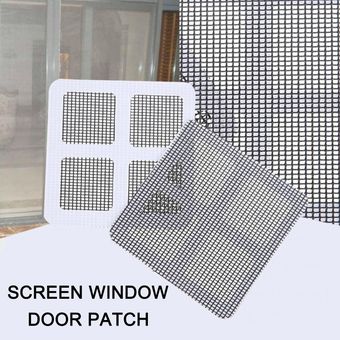 Patch de réparation d'écran en fibre de verre,Kit de réparation d'écran de fenêtre et de porte,autocollants de réparation d'écran,Film en maille étanche 