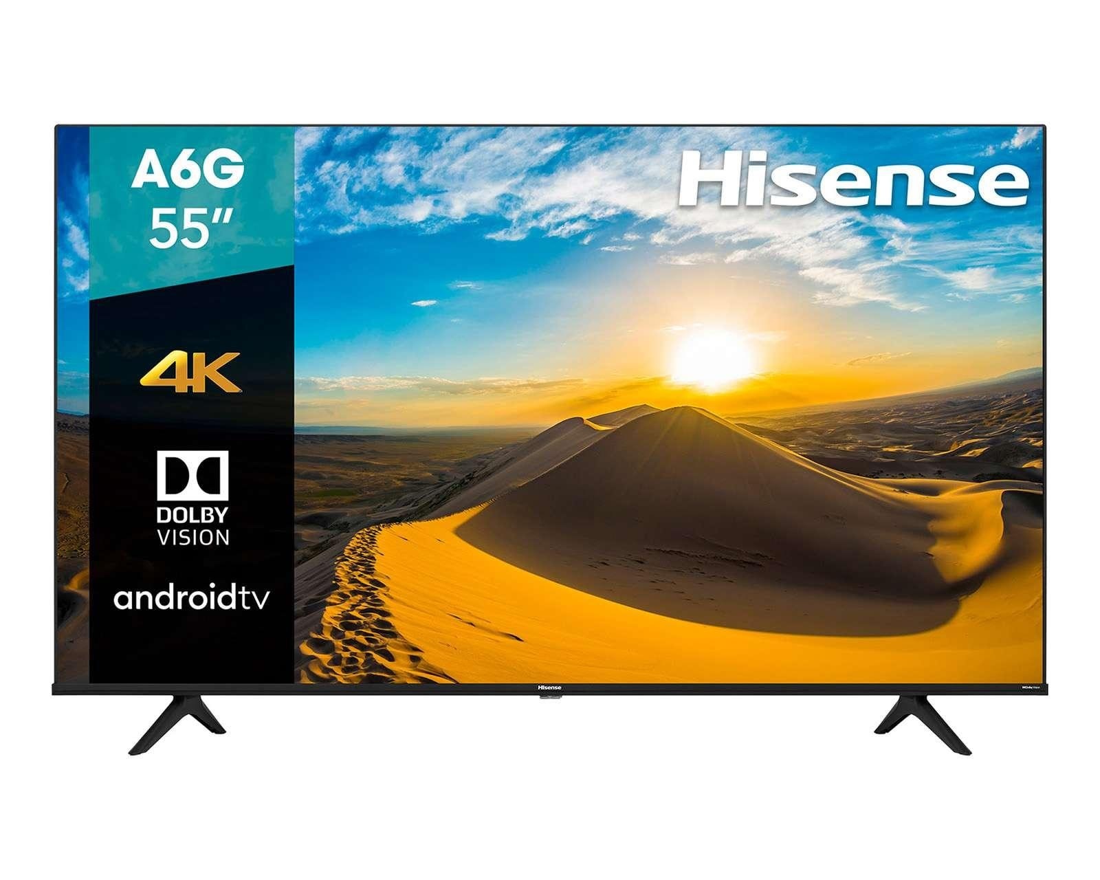 Pantalla Hisense LED Smart TV de 55 pulgadas 4K Ultra HD  55A6G
