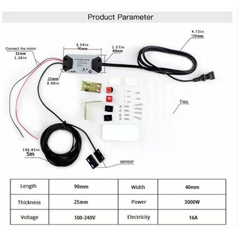 Controlador de puerta de garaje WIFI Control de voz con una sola tecla del control del 