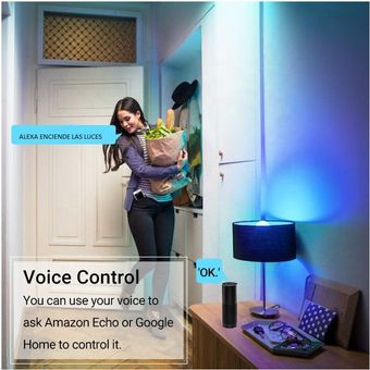 Bombillo LED Inteligente Mando de Voz Alexa Google Asistente GENERICO