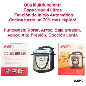 Olla Multifuncional 6 litros / Arrocera / Freidora Nia 800w Oferta