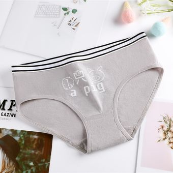 Ropa Interior De Las Mujeres Estilo De Algodón Blanco Y De 