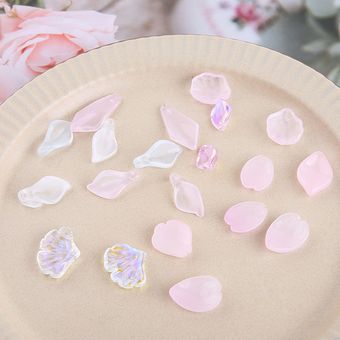 20 Piezas De Pétalos De Esmalte Degradados Calla Lirio Noche 