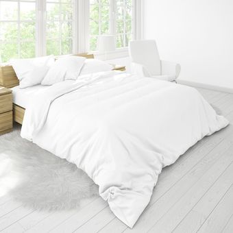 Edredon Acolchado Doble Faz Cama Semidoble 120x190 Blanco Tuacol