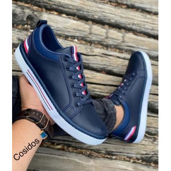 Zapatillas Casual Para Hombre Azul Marino — Zapatos Calzados Germans