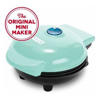 Dash - Dash Mini Maker Parrilla hamburguesa Electric Round Griddle Azul