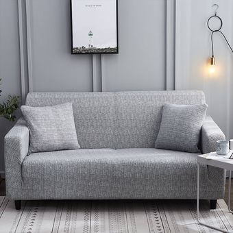 Conjunto cubre sofá a rayas,funda elástica para sofá,para sala de estar,mascotas,funda para silla en forma de L,1234 asientos #Pattern 19 