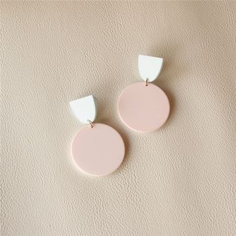 Aomu Nuevos Aretes Decorativos Femeninos Decorativos De Rosa 