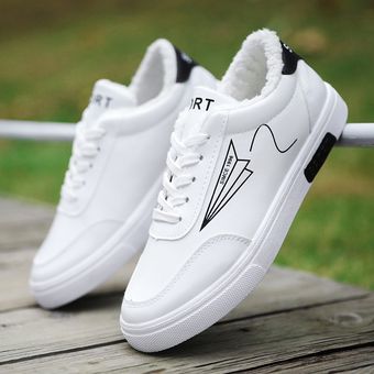 zapatillas deportivas ligeras de tenis calzado plano blanco suave Gray#Zapatos informales para hombre para otoño e invierno, 